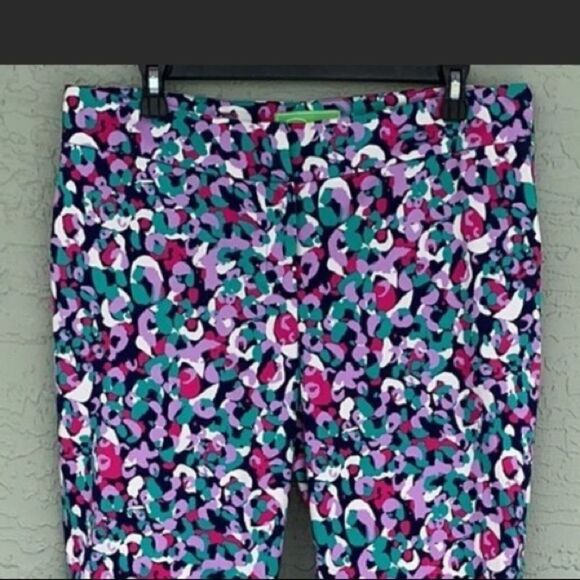 Pappagallo Sz 10  The Chelsea pant in Jade Multi - Picture 12 of 12